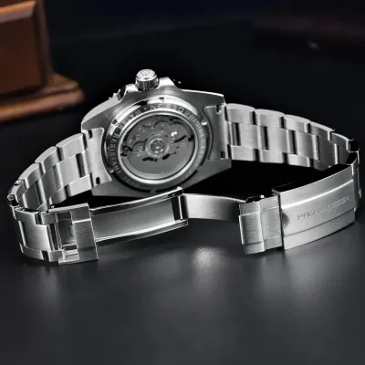 Pagani Design GMT NH34 Automatic Men's Watch With Black Dial / Red Bezel